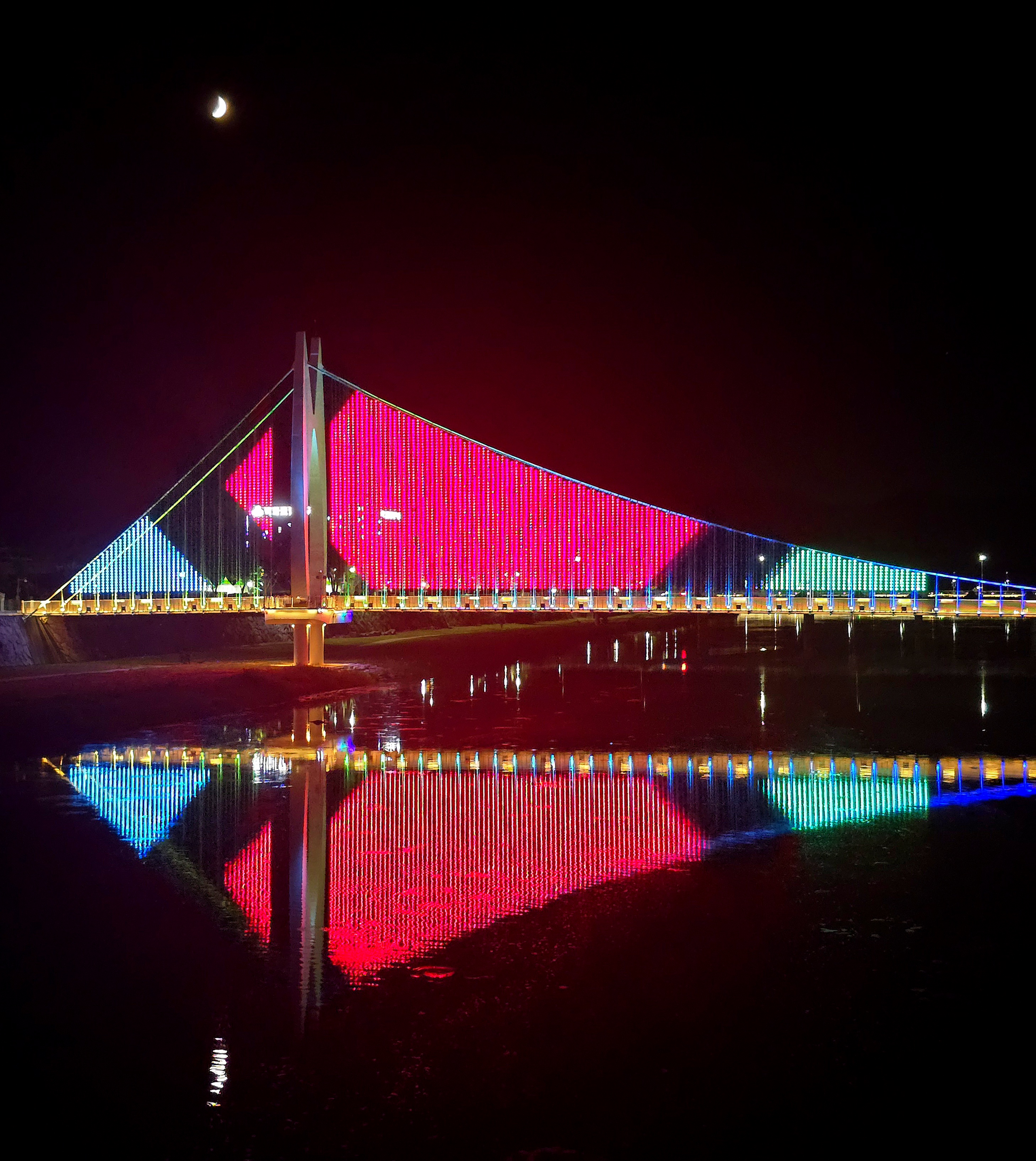 별 빛 다리 야경