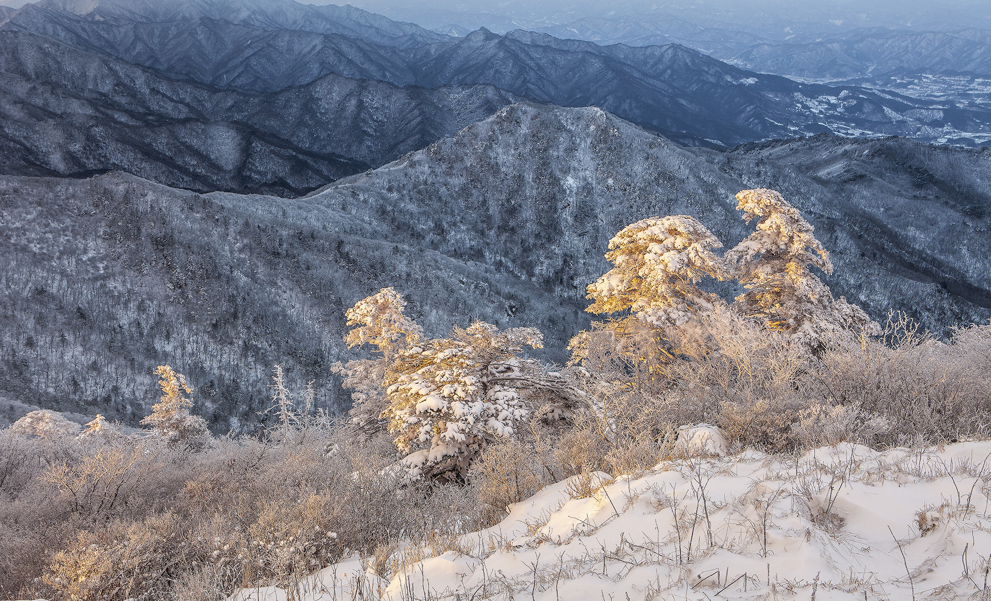 덕유산 아침